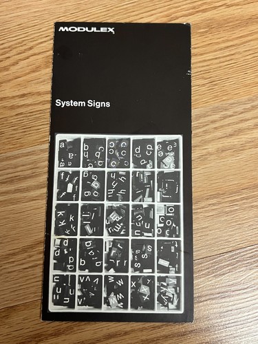 Lego modulex system - lego, signs